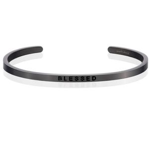 MantraBand ‘Blessed’ Bracelet in Moon Gray